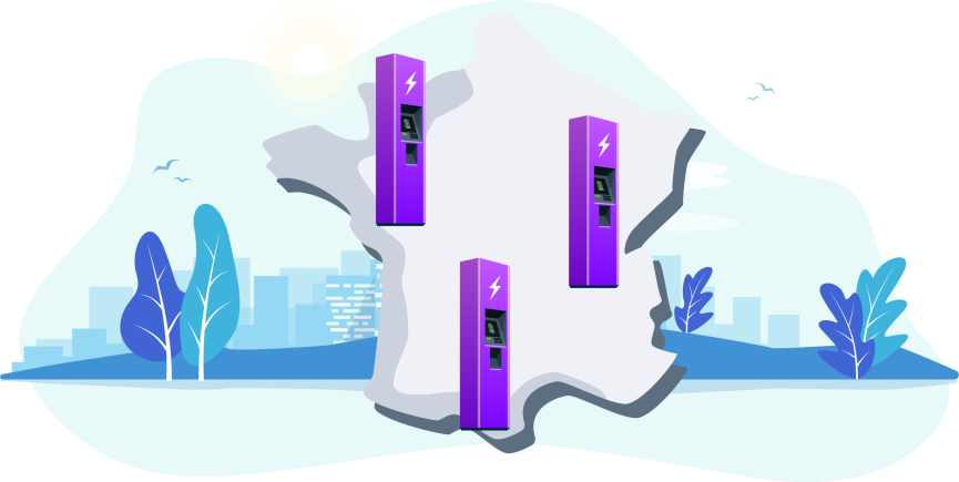Installation de bornes de recharges partout en France